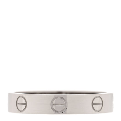 Cartier 18K White Gold 3.5mm LOVE Wedding Band Ring 54 7 1 of 4