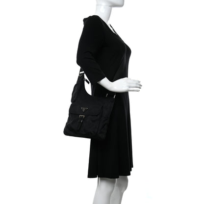Prada Nylon Tessuto Vela Messenger Bag Black 1 of 12