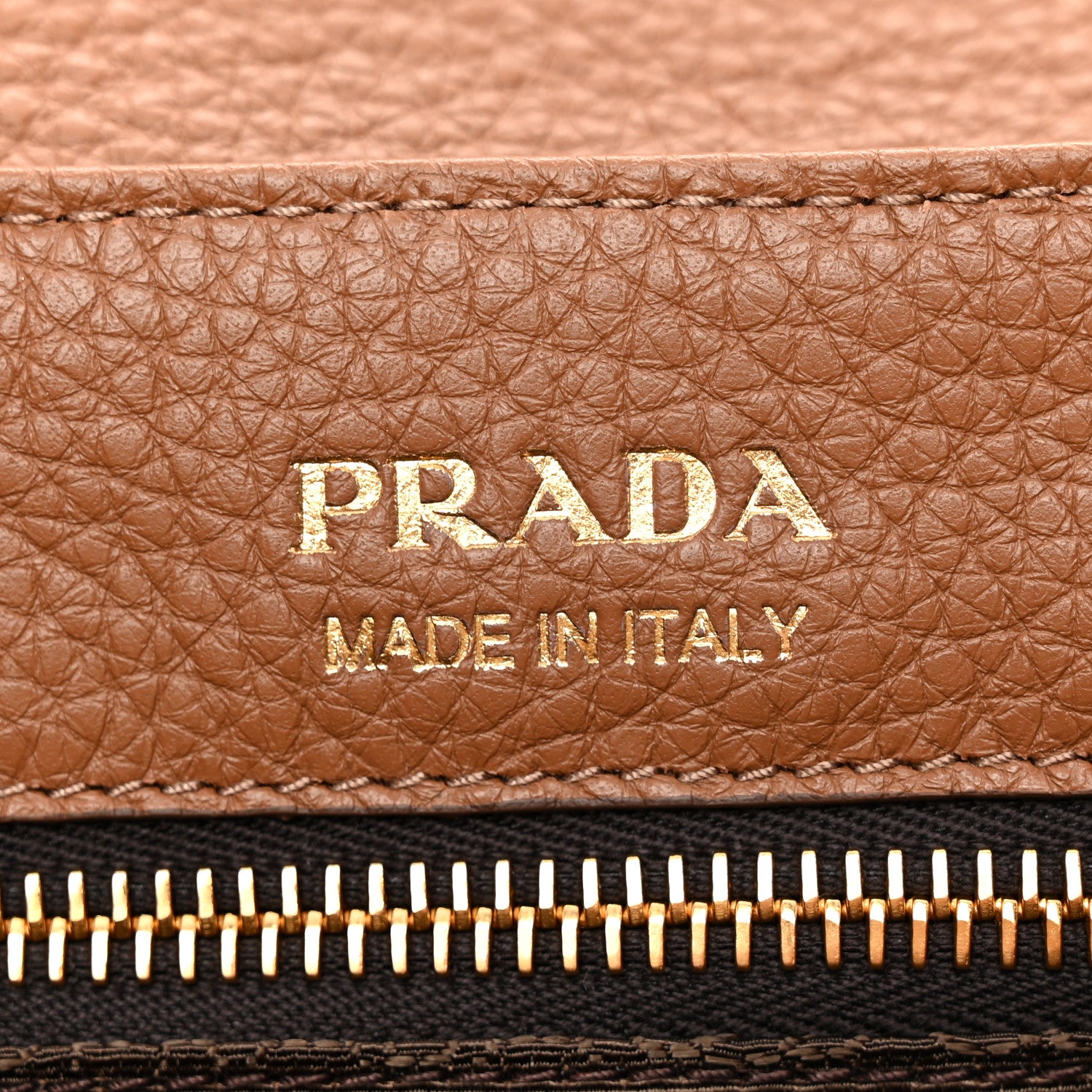 Prada Vitello Daino Soft Flap Shoulder Bag Cognac 6 of 9
