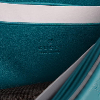 Gucci Patent Microguccissima Mini Nice Wallet Deep Cobalt 6 of 7