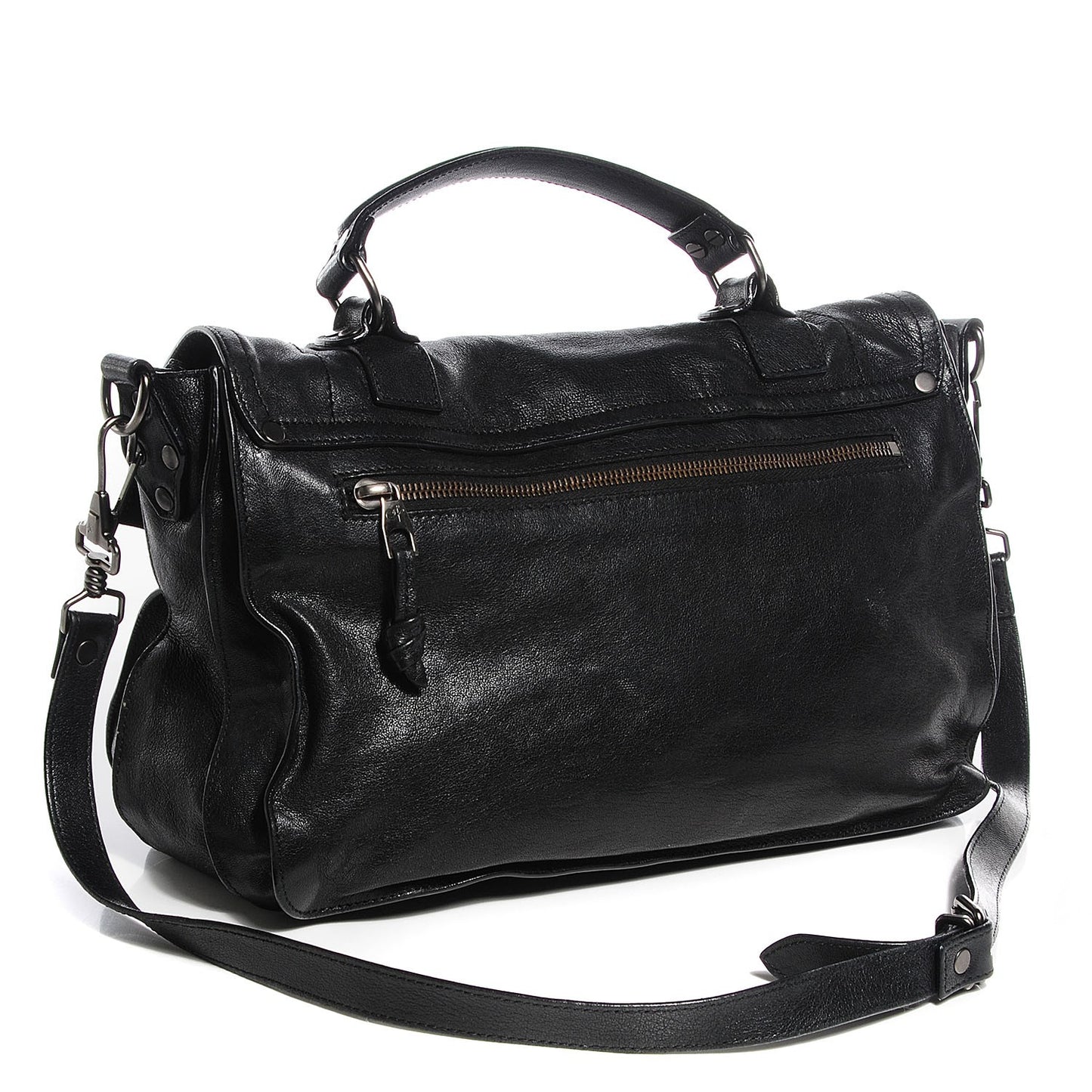 Lambskin Medium PS1 Satchel Black
