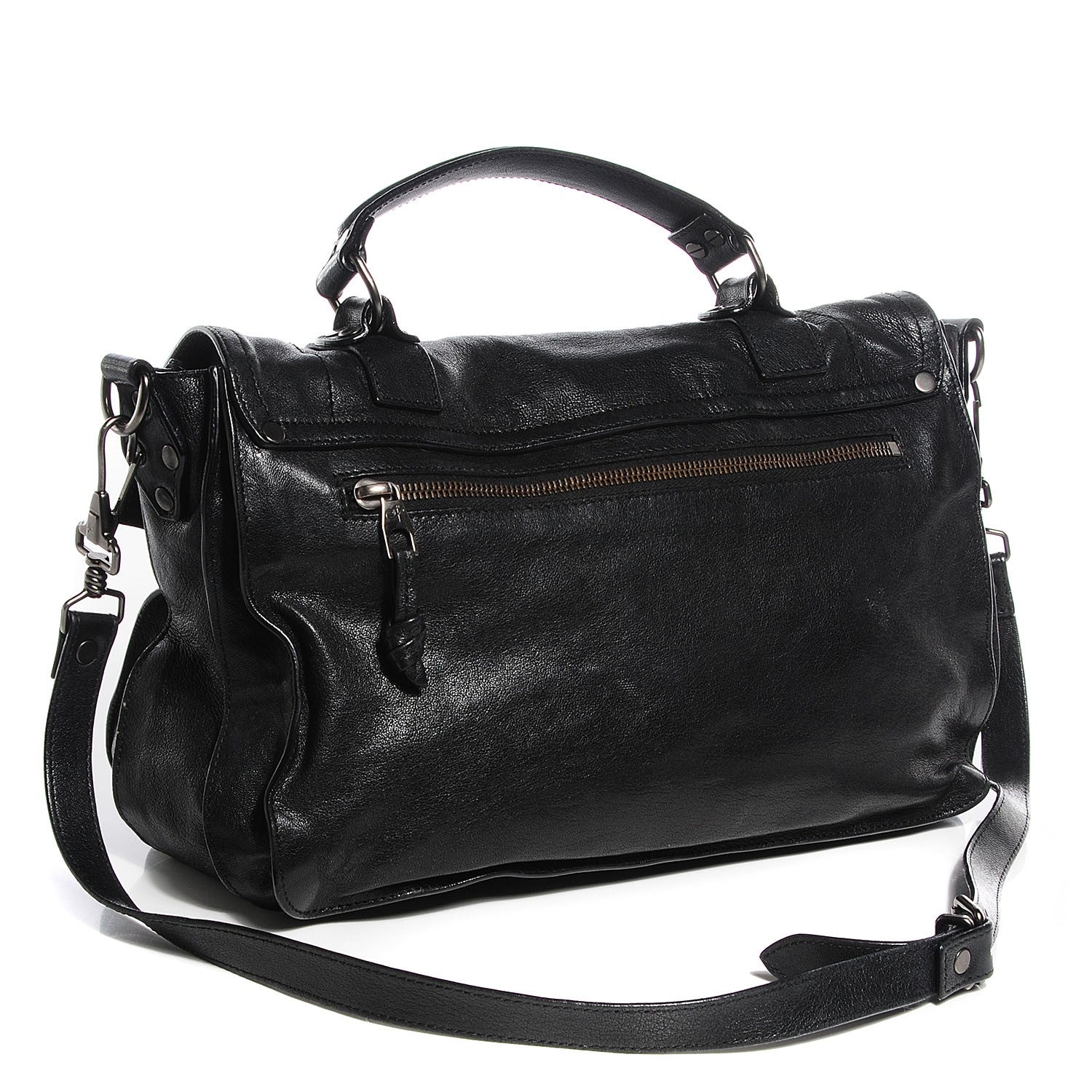 Proenza Schouler Lambskin Medium PS1 Satchel Black 7 of 14