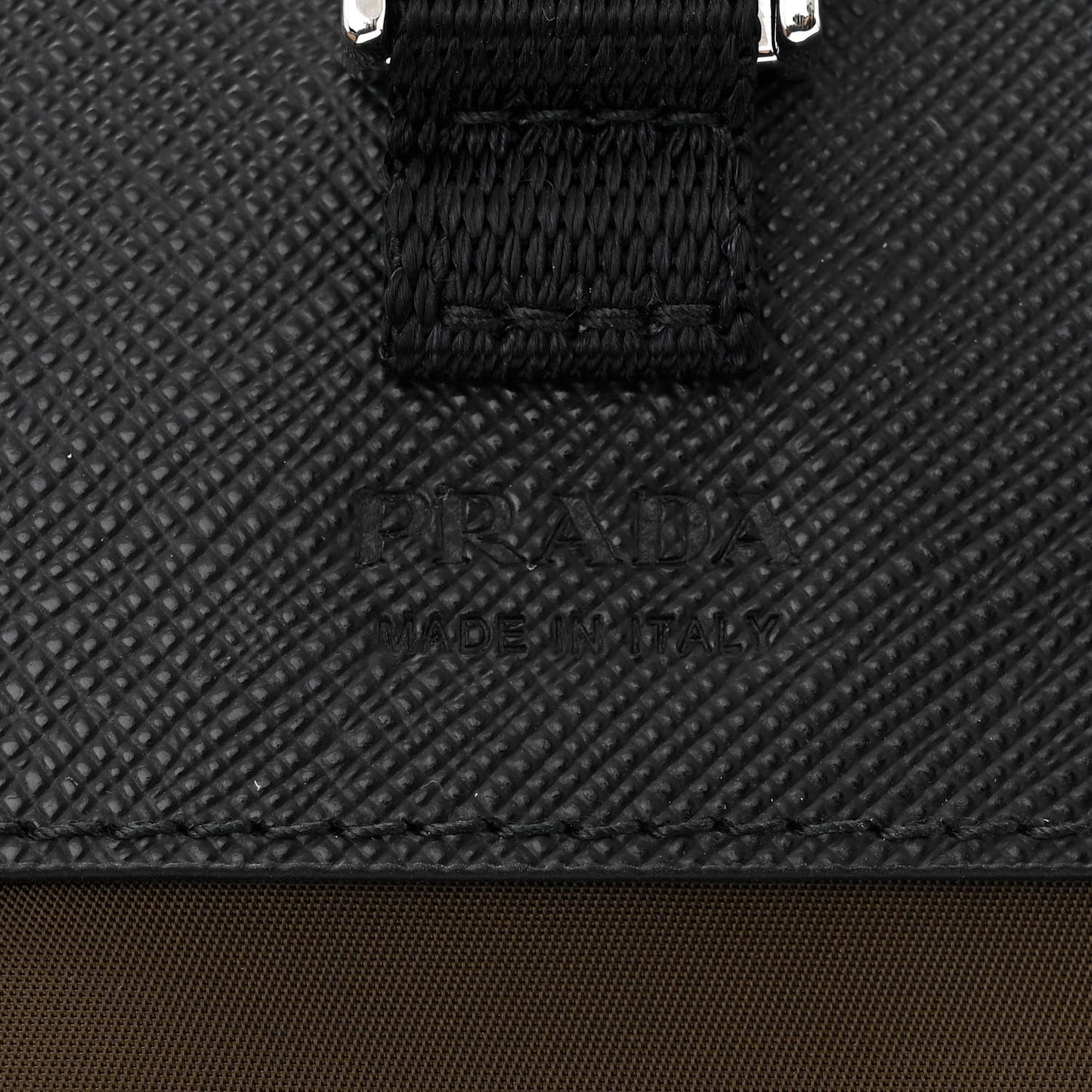 Re-Nylon Saffiano Smartphone Case Crossbody Tundra