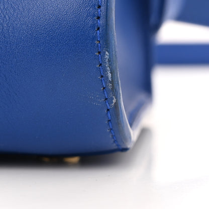 Saint Laurent Calfskin Small Monogram Cabas Blue Majorelle 11 of 15