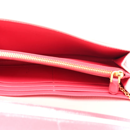 Prada Saffiano Continental Flap Wallet Geranio 6 of 9