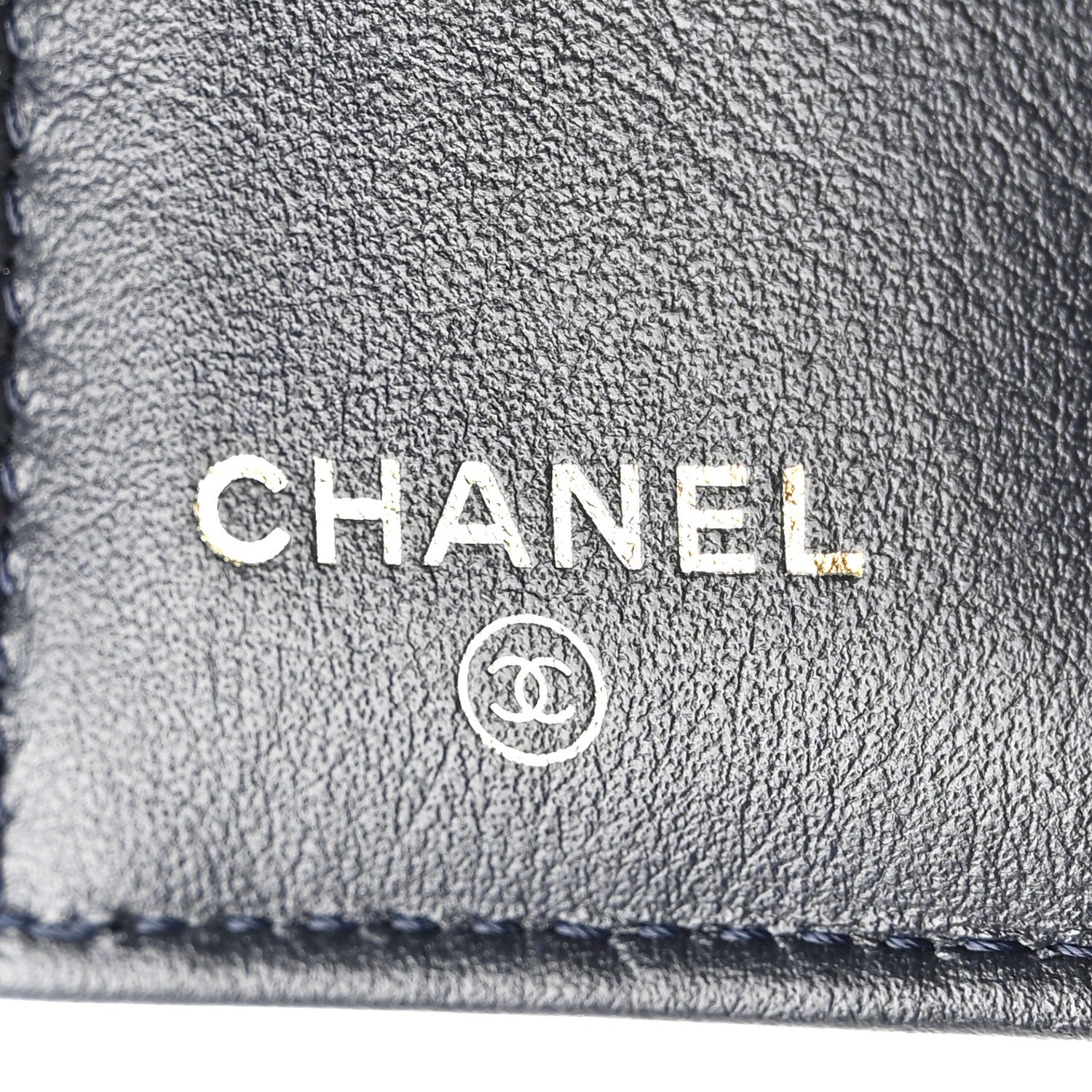 Chanel Caviar Quilted Compact Flap Wallet Navy 6 of 16
