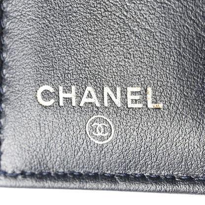 Chanel Caviar Quilted Compact Flap Wallet Navy 6 of 16