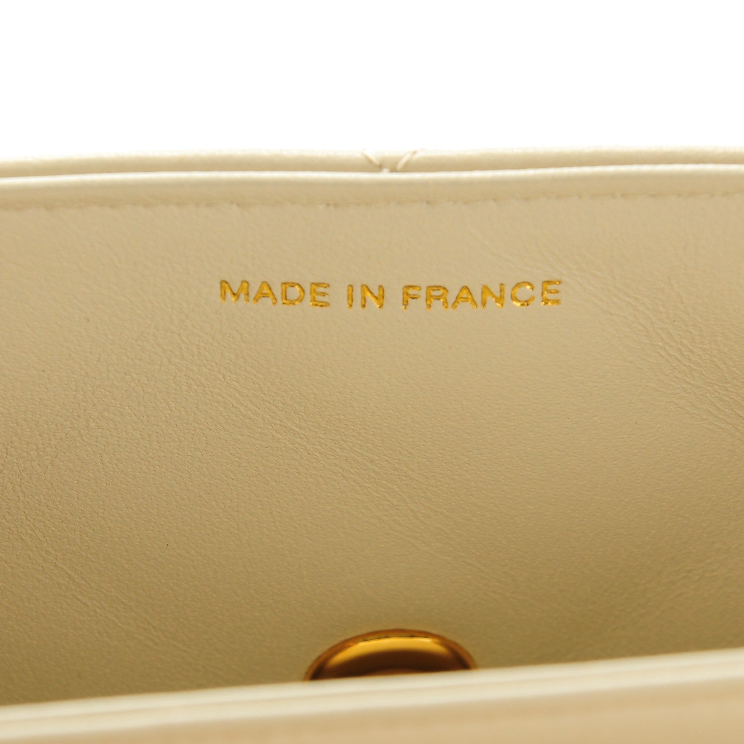 Chanel Lambskin Quilted Flap Shoulder Bag Beige Clair 9 of 9
