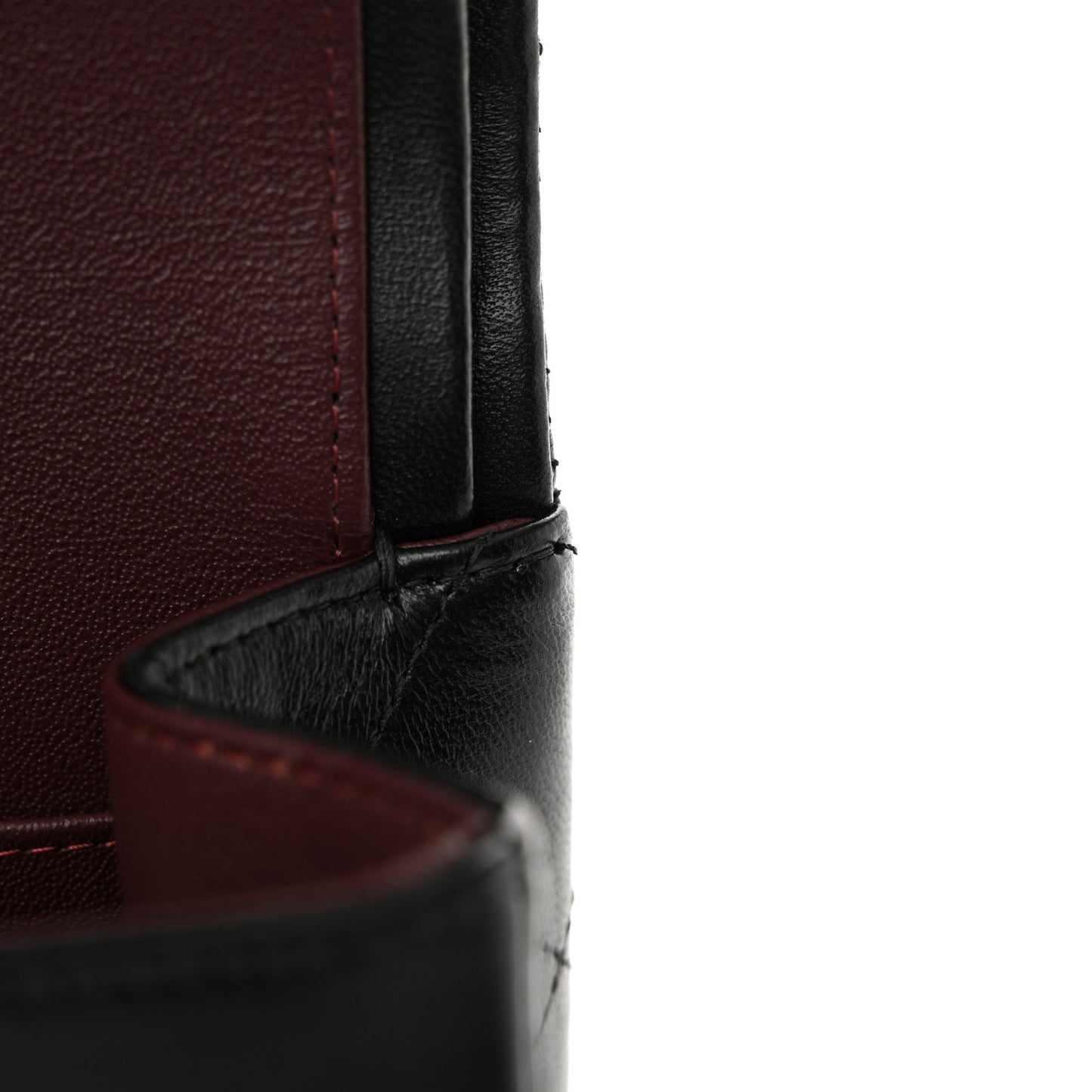 Lambskin Quilted Jumbo Double Flap Black