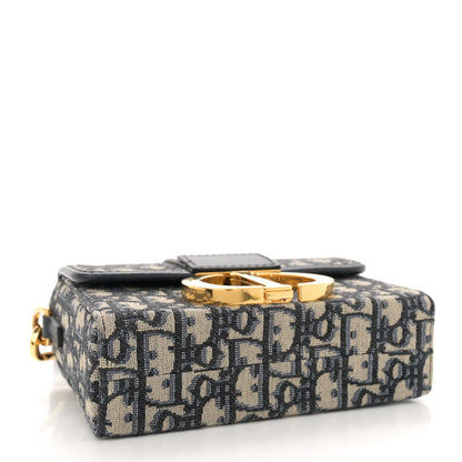 Christian Dior Oblique 30 Montaigne Box Bag Blue 4 of 11