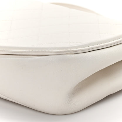 Chanel Calfskin Quilted Underline Flap White 10 of 10
