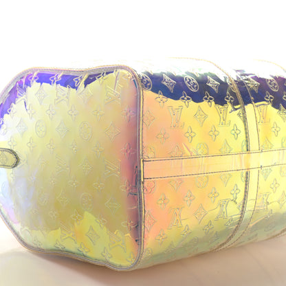 Louis Vuitton PVC Monogram Keepall Bandouliere 50 Iridescent Prism 7 of 11