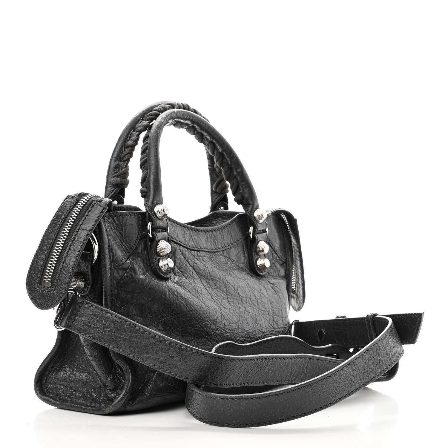 Balenciaga Agneau Giant 12 Silver Hardware Mini City Gris Fossile Anthracite 3 of 10