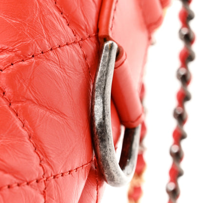 Chanel Aged Calfskin Quilted Medium Gabrielle Hobo Red 11 of 11