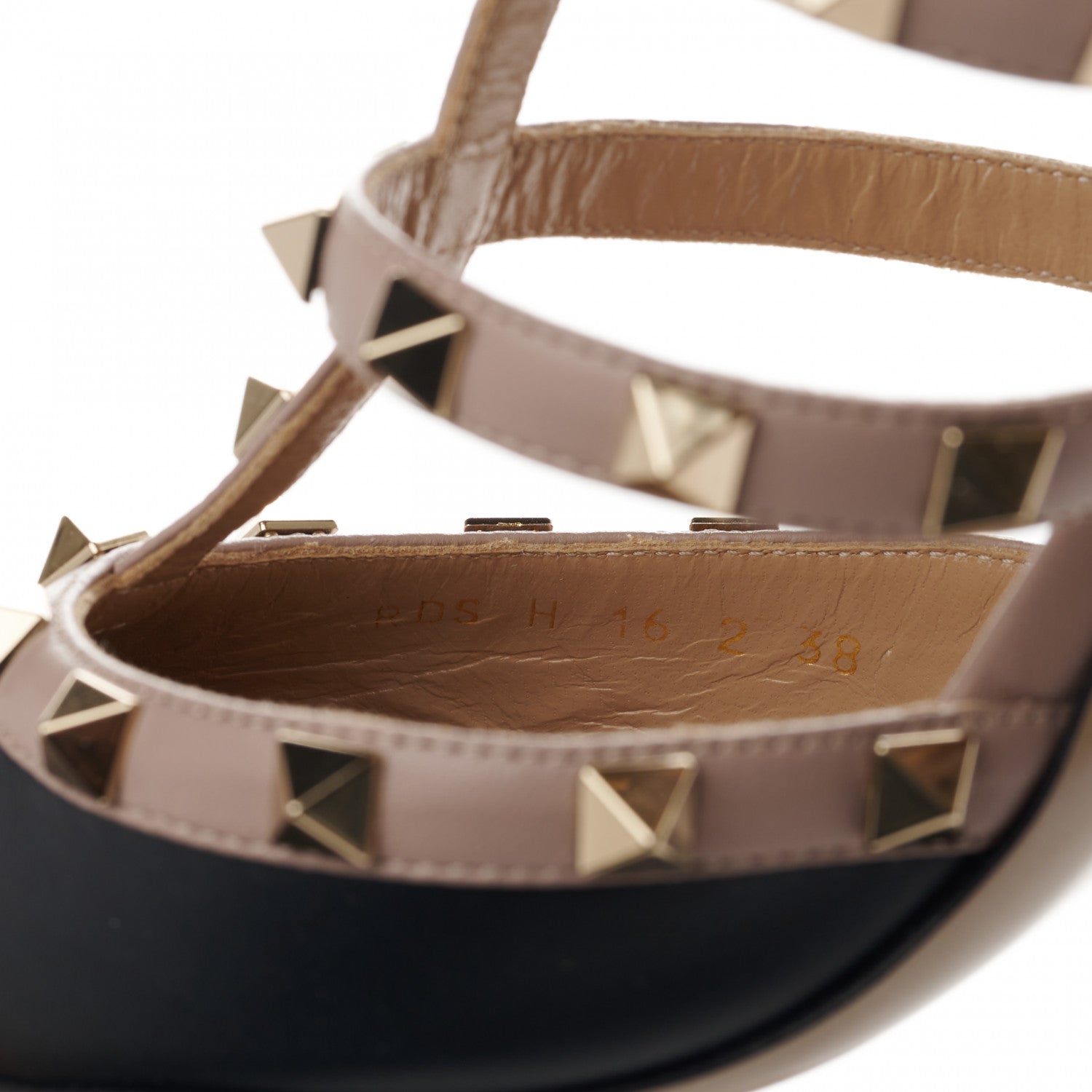 Valentino Garavani Nappa Rockstud 90mm Cage Mules 38 Black Poudre 8 of 9