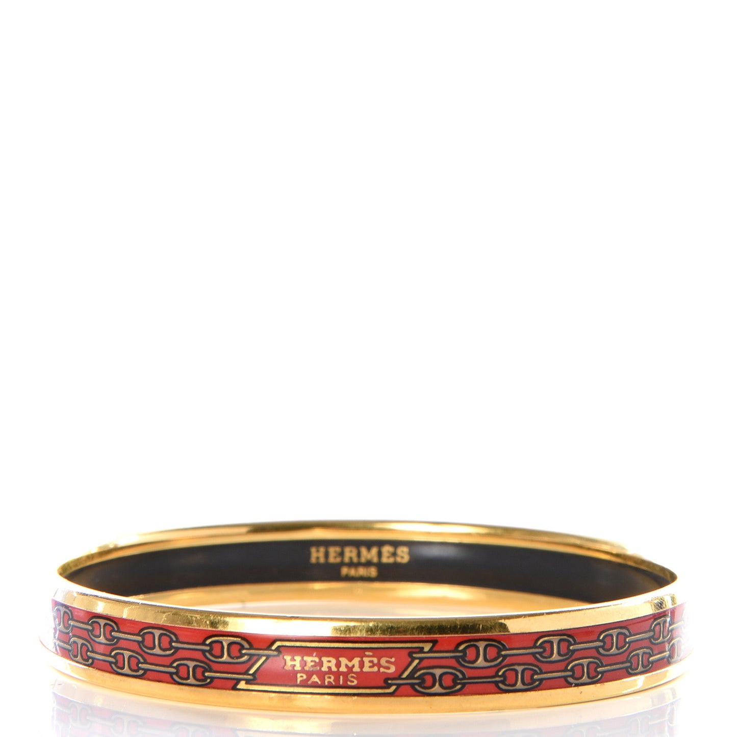Enamel Narrow Printed Chain D'Ancre Bracelet 65