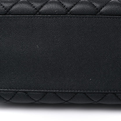 Chanel Caviar Quilted Small Coco Handle Flap Black 12 of 13