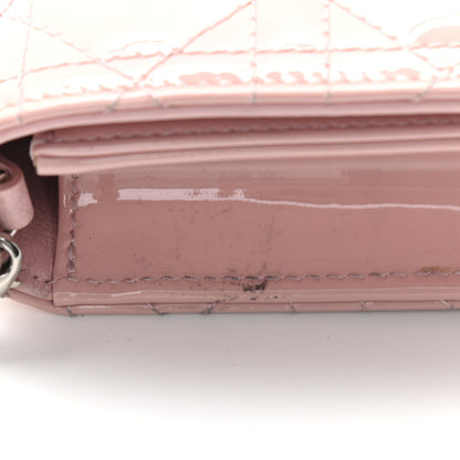 Christian Dior Patent Cannage Lady Dior Convertible Clutch Light Pink 11 of 13