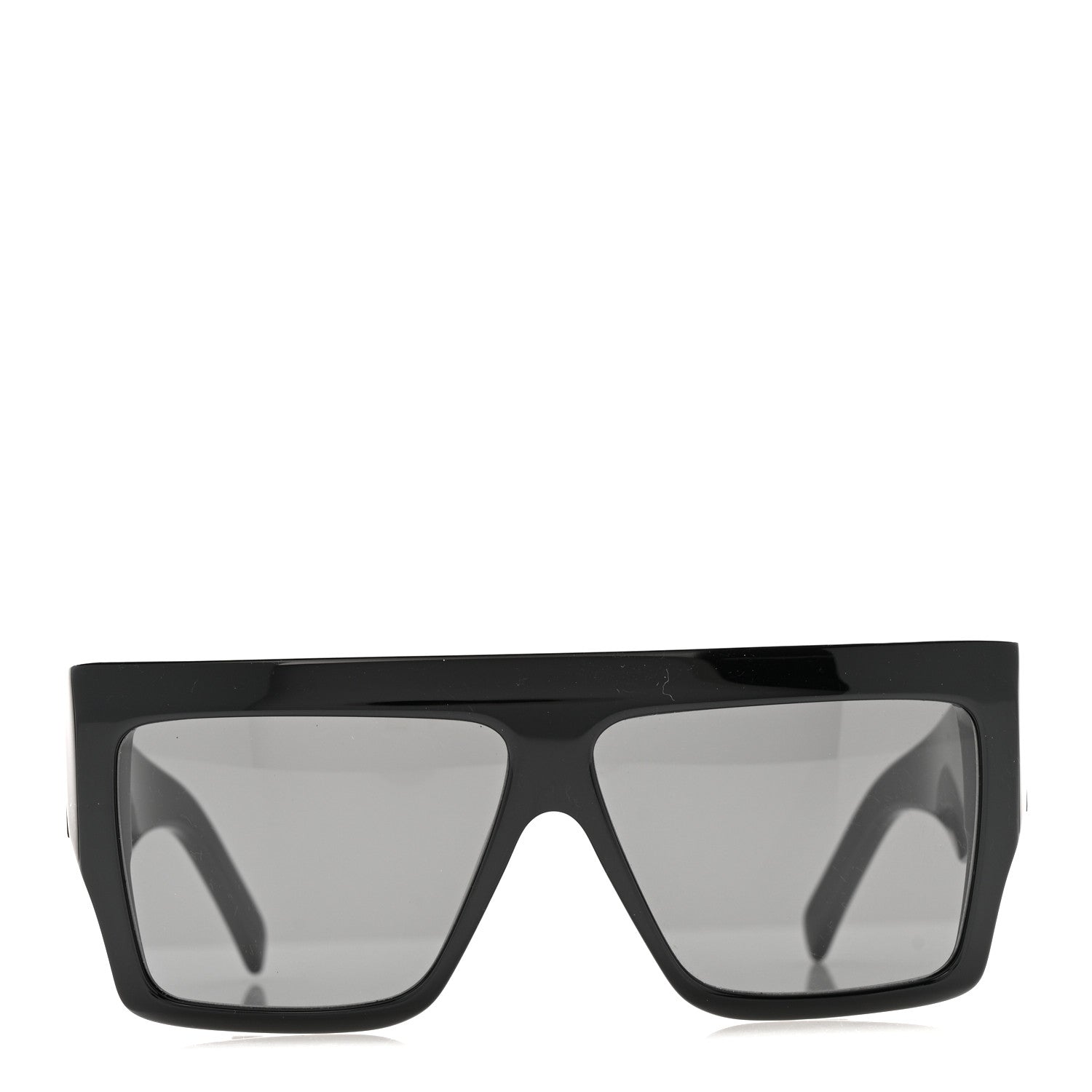 Celine Acetate Flat Top Rectangular Sunglasses CL400921 Black 4 of 14