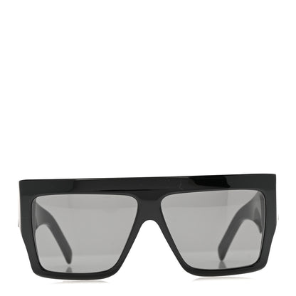 Celine Acetate Flat Top Rectangular Sunglasses CL400921 Black 4 of 14