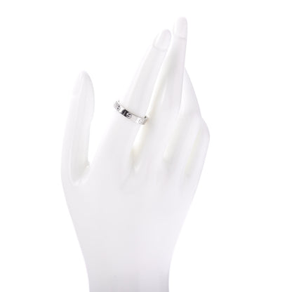 Cartier 18K White Gold 3.5mm LOVE Wedding Band Ring 56 7.5 2 of 4