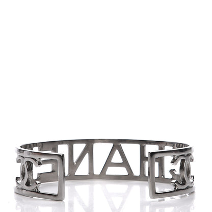 Chanel Ruthenium Logo Cuff 4 of 5