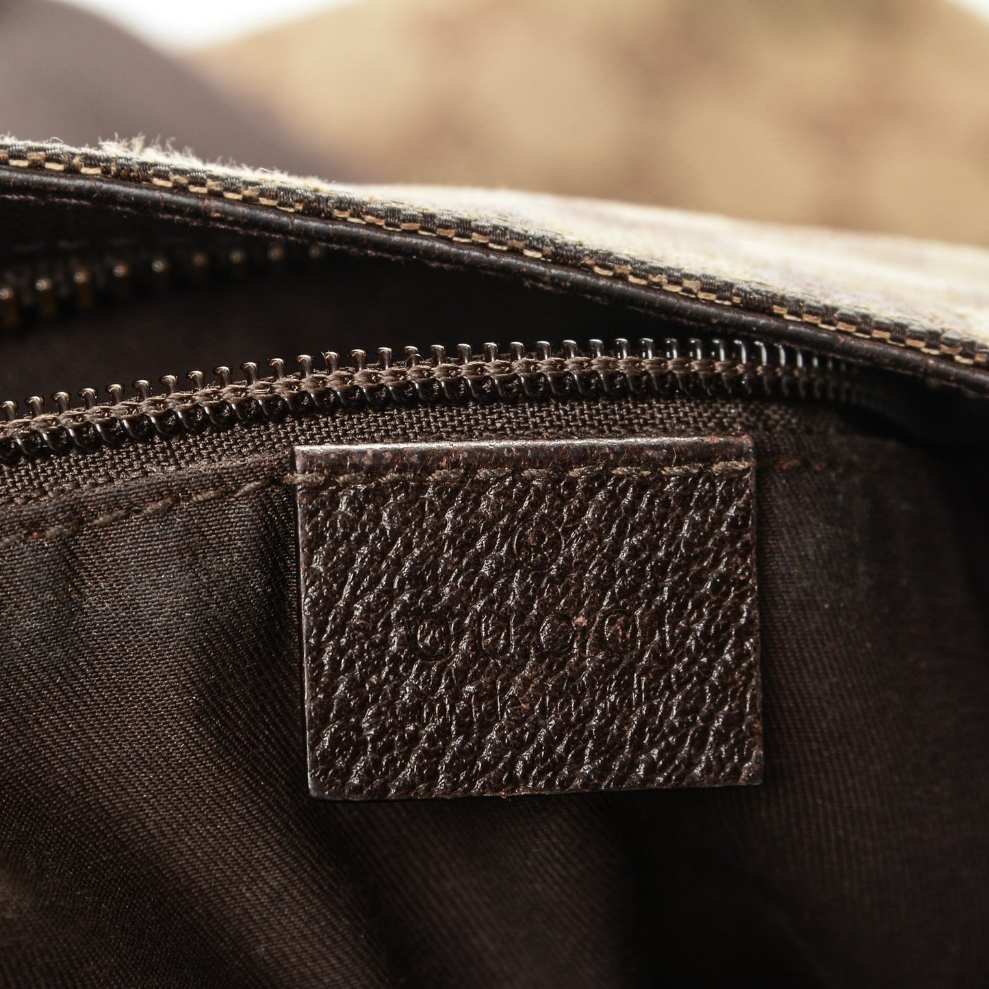 Monogram Large Flat Messenger Bag Dark Brown
