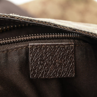 Gucci Monogram Large Flat Messenger Bag Dark Brown 7 of 7
