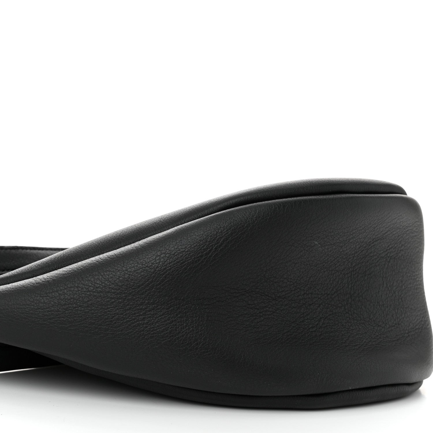 The Row Grained Calfskin Small Slouchy Banana Bag Black 8 of 9
