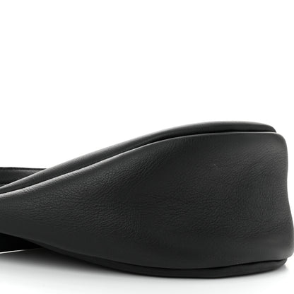 The Row Grained Calfskin Small Slouchy Banana Bag Black 8 of 9