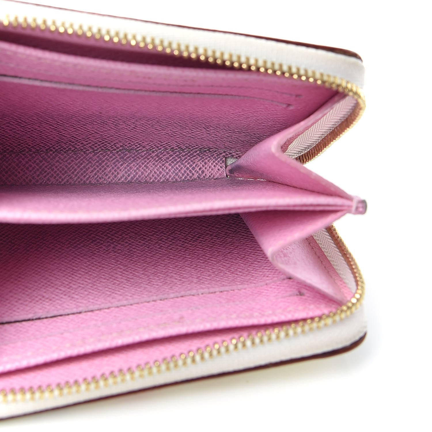 Louis Vuitton Monogram Multicolor Zippy Coin Purse Wallet White Litchi 5 of 6