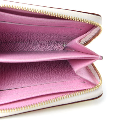 Louis Vuitton Monogram Multicolor Zippy Coin Purse Wallet White Litchi 5 of 6