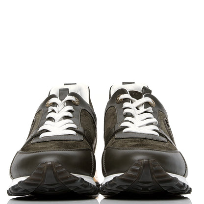 Louis Vuitton Suede Monogram Run Away Sneakers 38 Green 2 of 4
