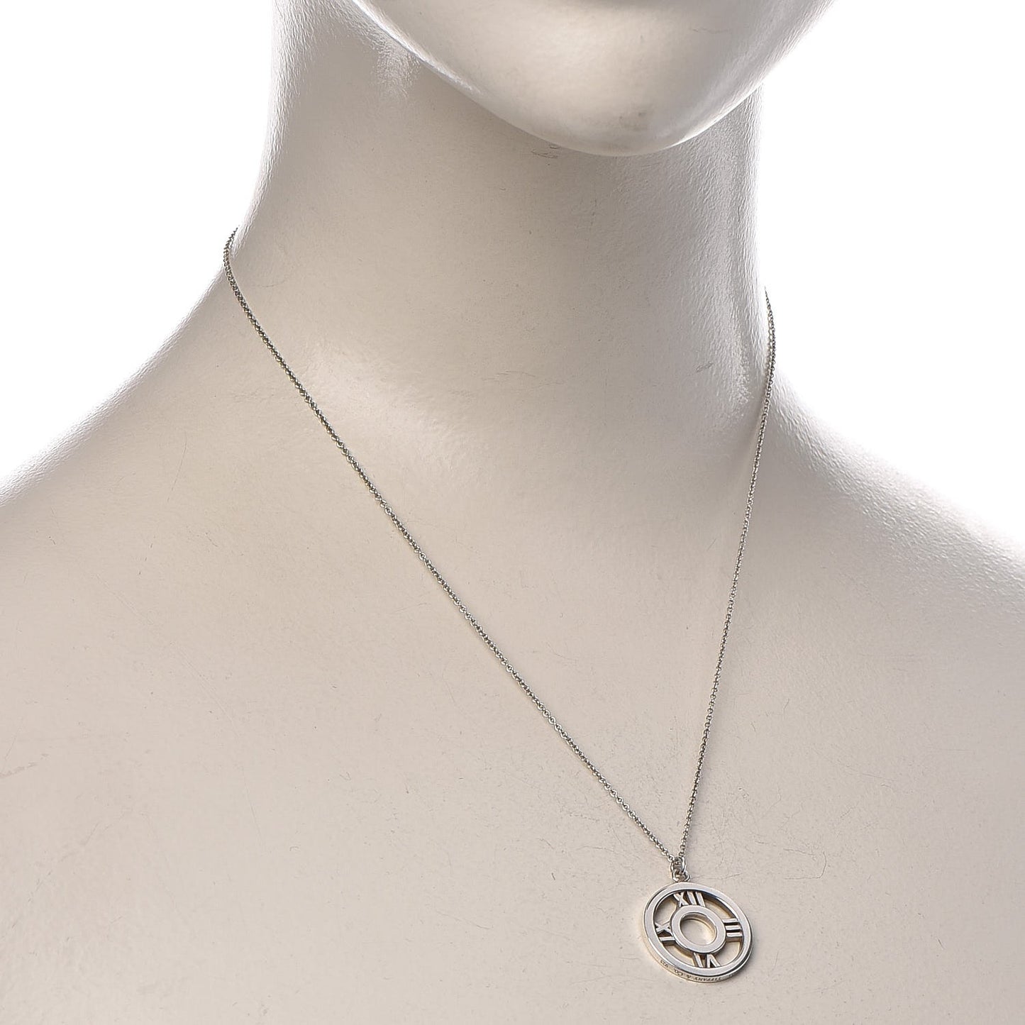 Sterling Silver Medium Atlas Open Pendant Necklace