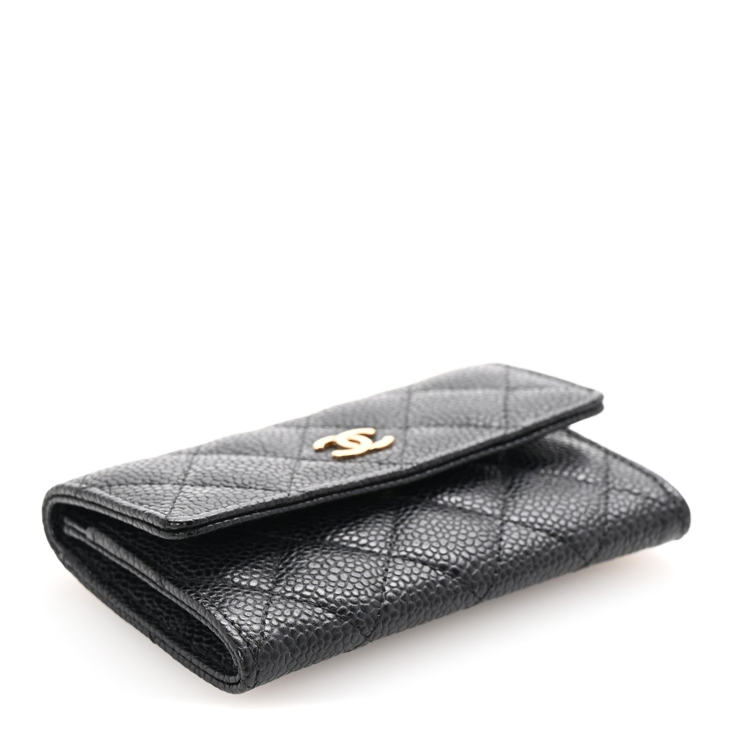 Chanel Caviar Quilted Flap Card Holder Black 4 of 9