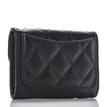 Chanel Iridescent Caviar Quilted Card Holder Black 3 of 9