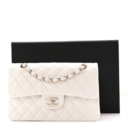 Chanel Caviar Quilted Small Double Flap White 11 of 11