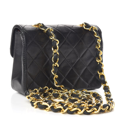 Chanel Lambskin Quilted Extra Mini Flap Black 3 of 17