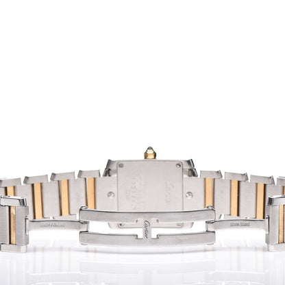 Cartier Stainless Steel 18K Yellow Gold 20mm Tank Francaise Quartz Watch 5 of 8