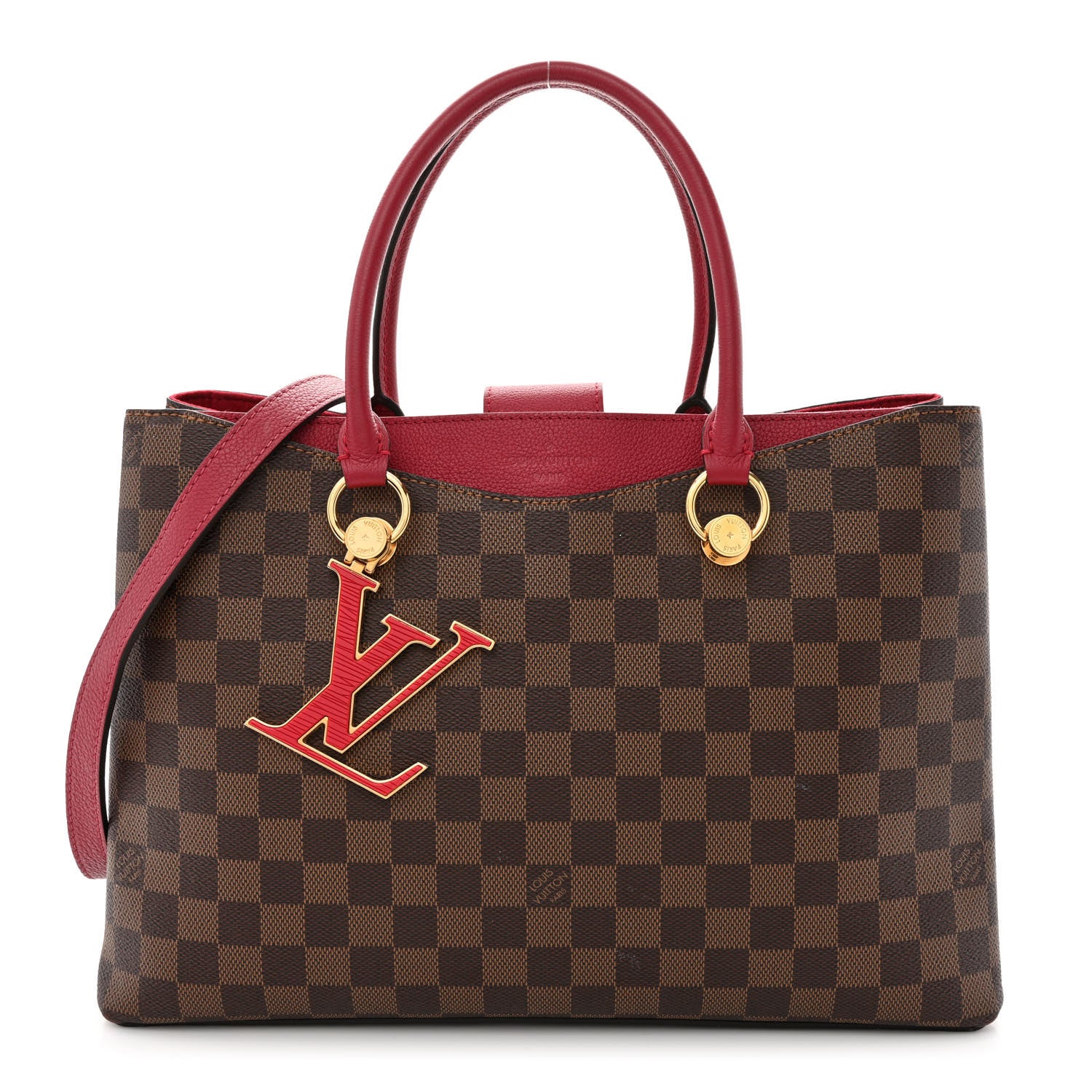 Louis Vuitton Damier Ebene LV Riverside Lie De Vin 1 of 13