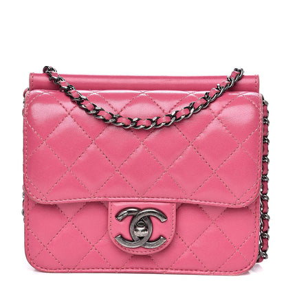 Chanel Lambskin Quilted Mini Crossing Times Flap Pink 1 of 15