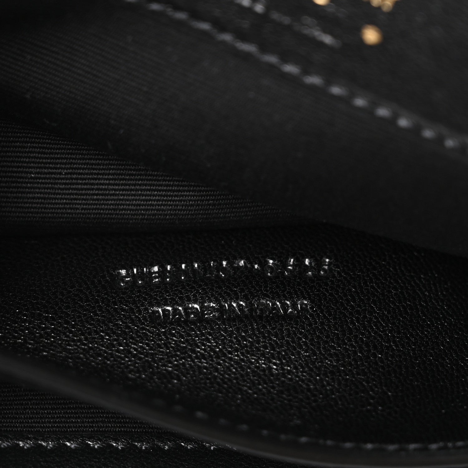 Saint Laurent Lambskin Chevron Quilted Small LouLou Black 8 of 11