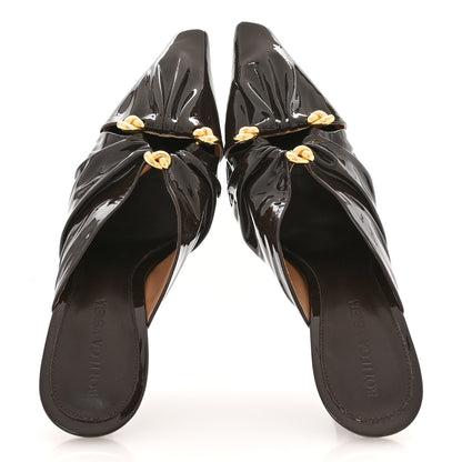 Bottega Veneta Patent Bunnie Mule Pumps 37 Fondant 2 of 8