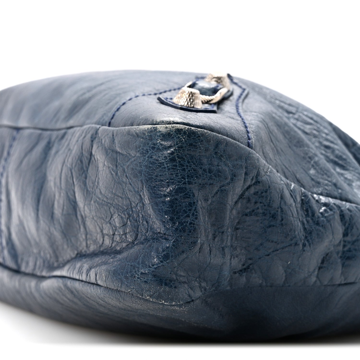 Balenciaga Agneau Giant 12 Silver Hardware Town Bleu Mineral 11 of 17
