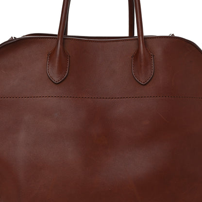 The Row Polished Saddle Calfskin Soft Margaux 15 New Burgundy 7 of 11