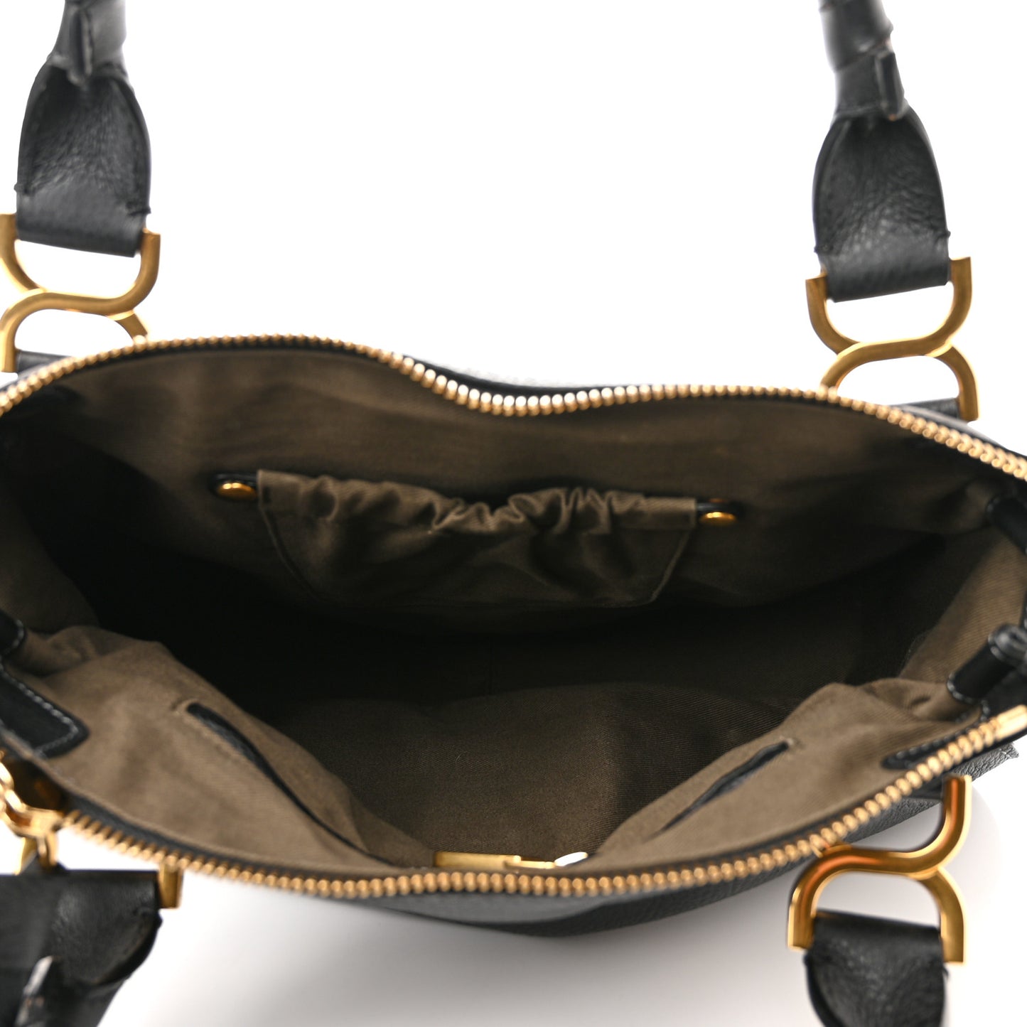 Calfskin Medium Marcie Satchel Black