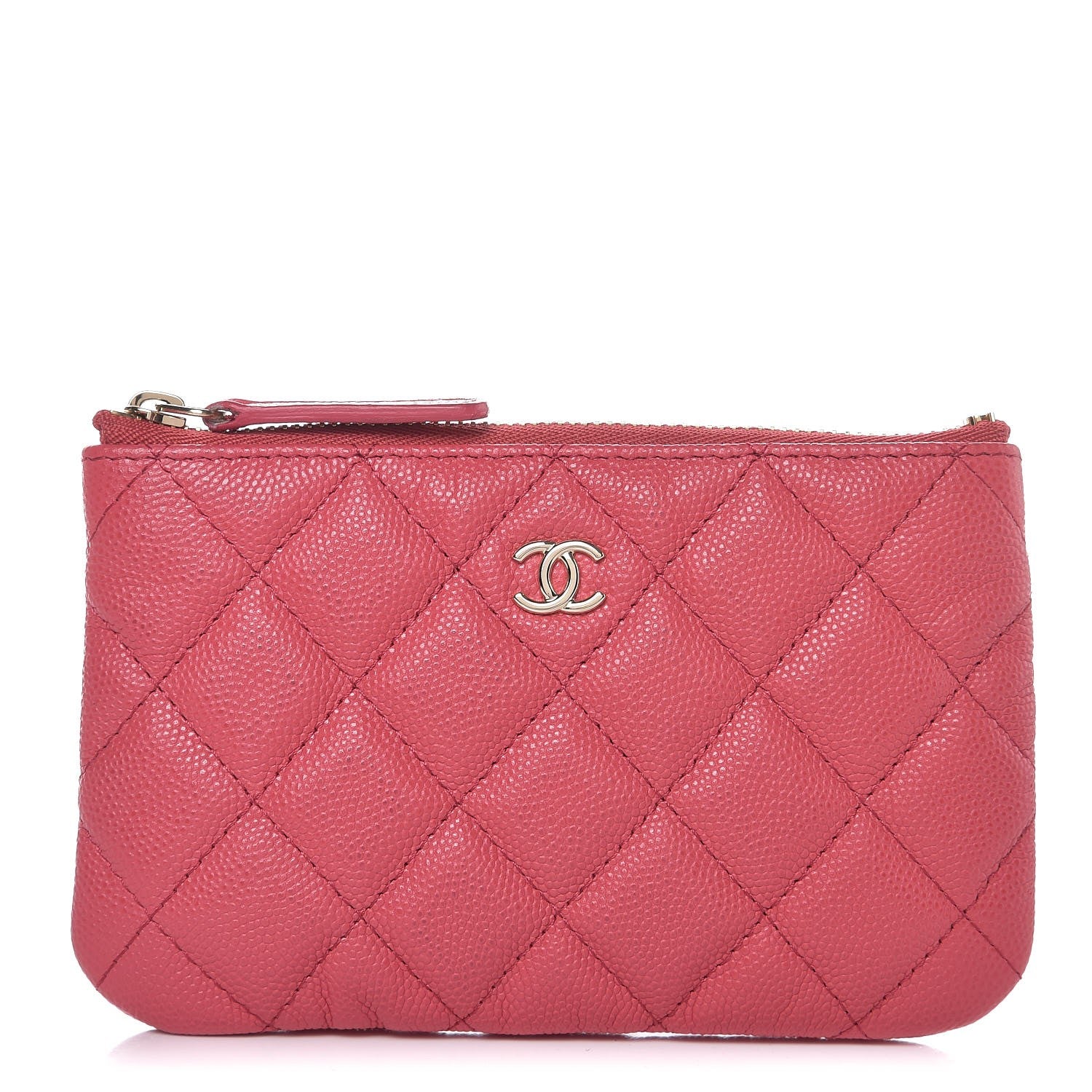 Chanel Caviar Quilted Small Cosmetic Case Pink 1 of 8