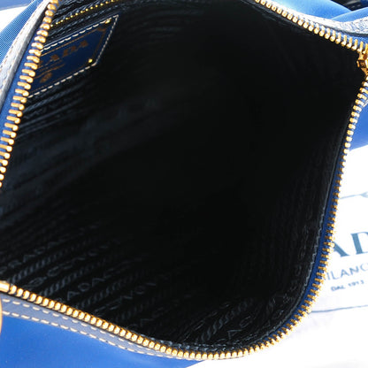 Prada Tessuto Nylon Saffiano Crossbody Bag Bleuette 4 of 6