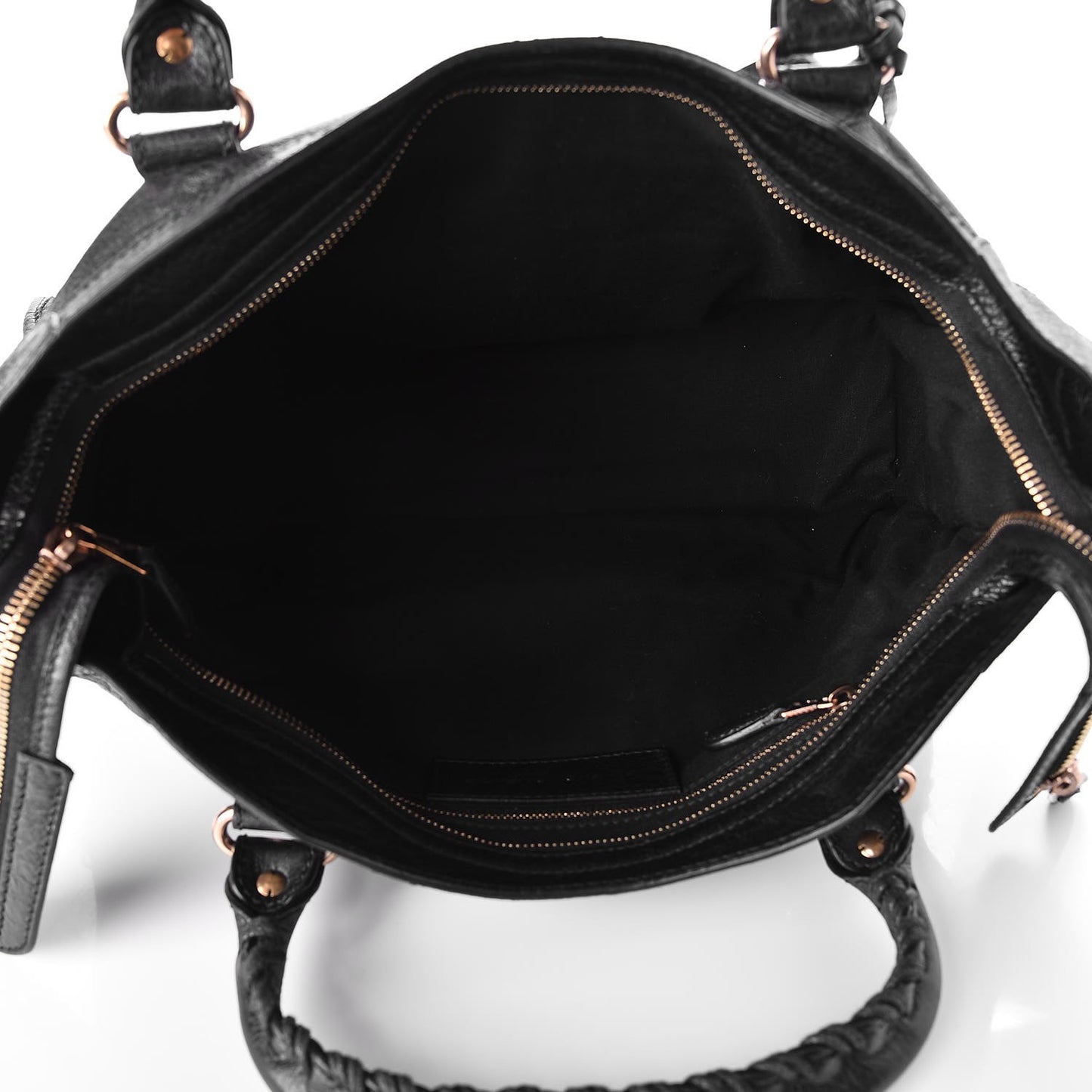 Agneau Giant 12 Rose Gold Hardware City Black