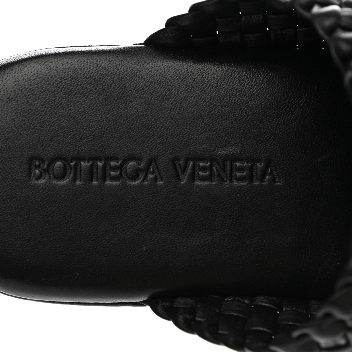 Nappa Intrecciato Slipper Mules 41 Black